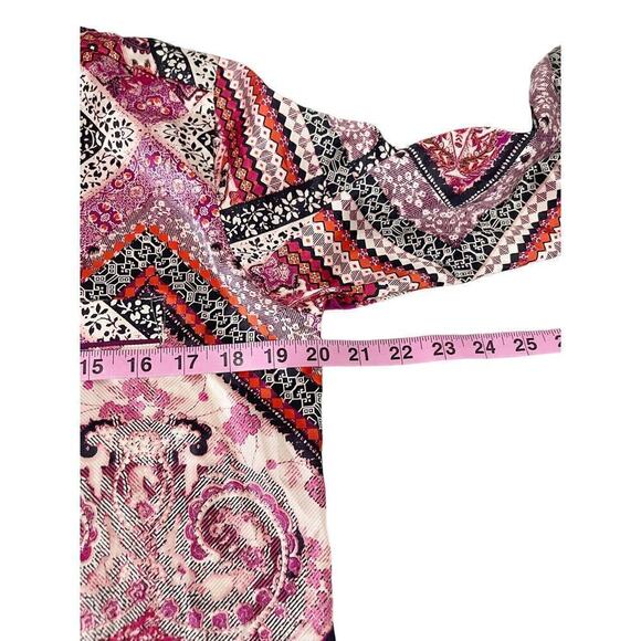 Victoria’s Secret Multicolor Pattern Satin Pajama Top Womens Small New - Picture 6 of 7